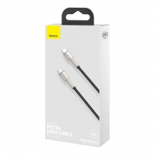Купить Кабель Baseus Cafule PD2.0 100W flash charging Type-C to Type-C cable (20V 5A)2m Gray+Black - фото 9