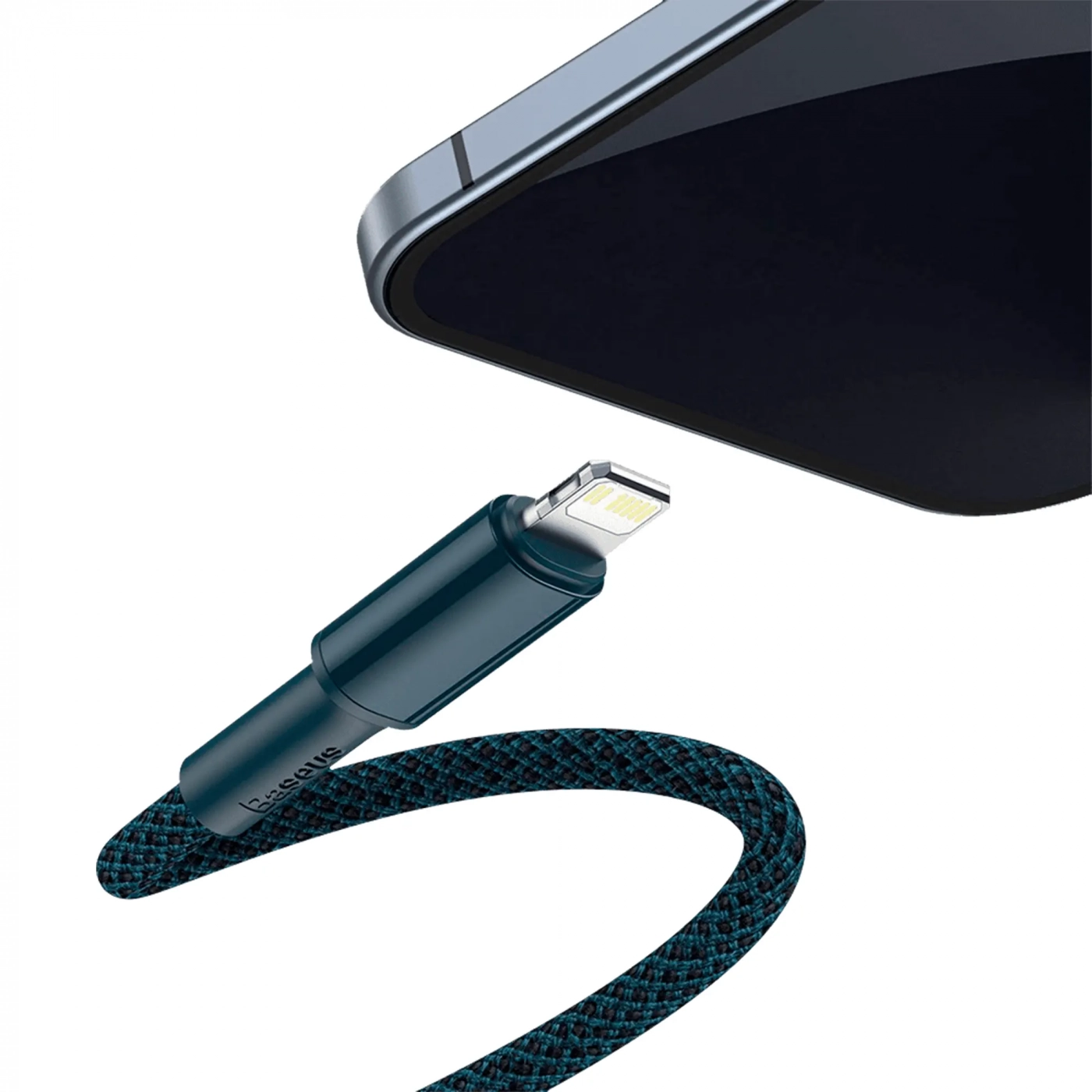 Купить Кабель Baseus High Density Braided Fast Charging Data Cable Type-C to iP PD 20W 1m Blue - фото 2