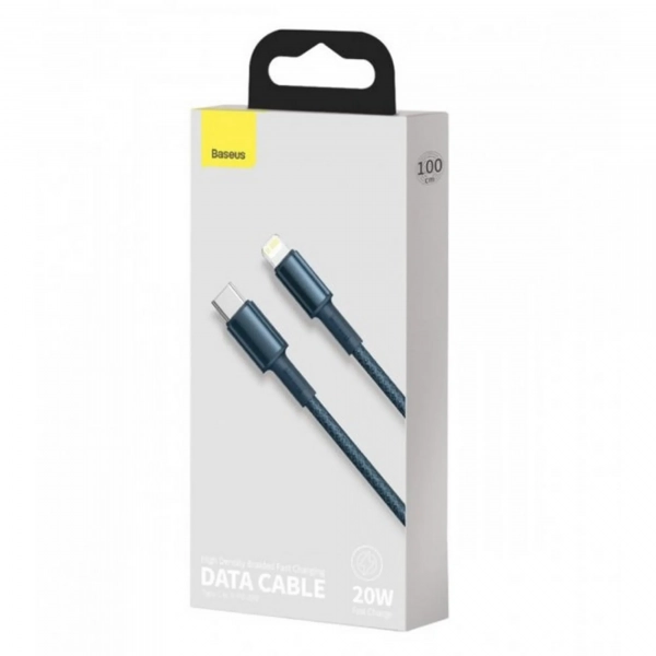 Купить Кабель Baseus High Density Braided Fast Charging Data Cable Type-C to iP PD 20W 1m Blue - фото 6