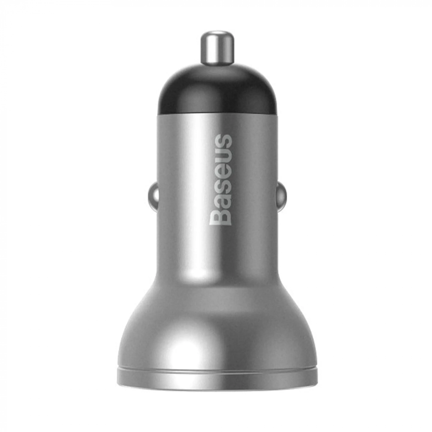 Купить Автомобильное зарядное устройство Baseus Digital Display Dual USB 4.8A Car Charger 24W Silver - фото 2