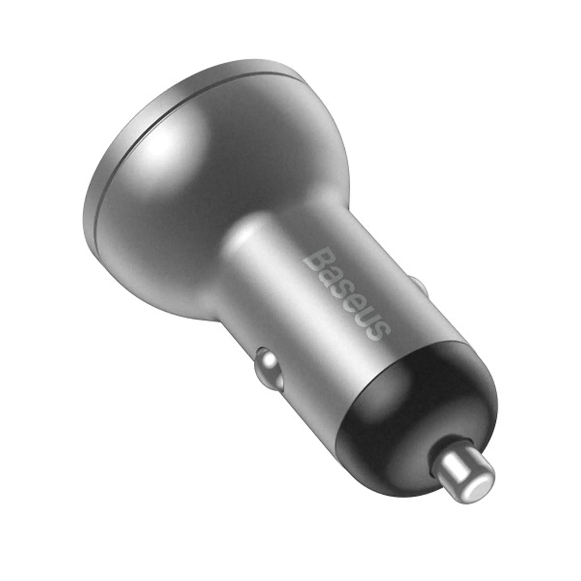 Купить Автомобильное зарядное устройство Baseus Digital Display Dual USB 4.8A Car Charger 24W Silver - фото 1