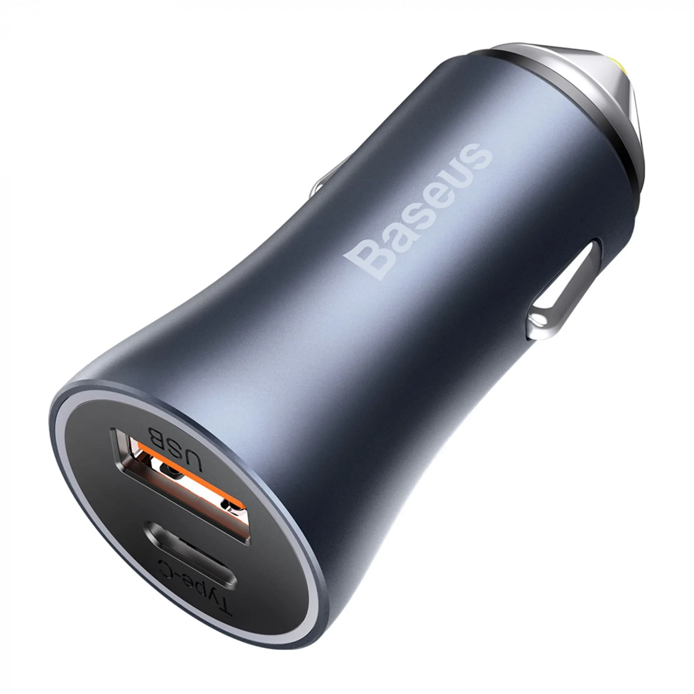 Купить Автомобильное зарядное устройство Baseus Golden Contactor Pro Dual Quick Charger Car Charger U+C 40W Dark Gray - фото 1