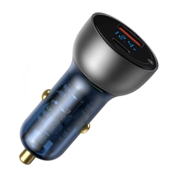 Купить Автомобильное зарядное устройство Baseus Particular Digital Display QC+PPS Dual Quick Charger Car Charger 65W Shallow tarnish - фото 1