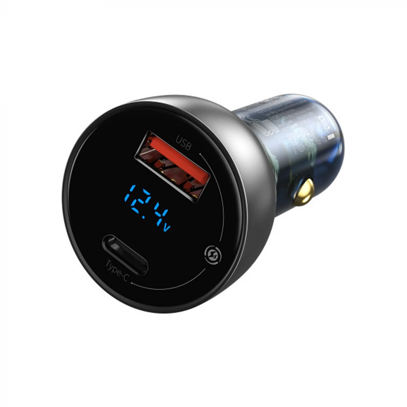 Купить Автомобильное зарядное устройство Baseus Particular Digital Display QC+PPS Dual Quick Charger Car Charger 65W Shallow tarnish - фото 3