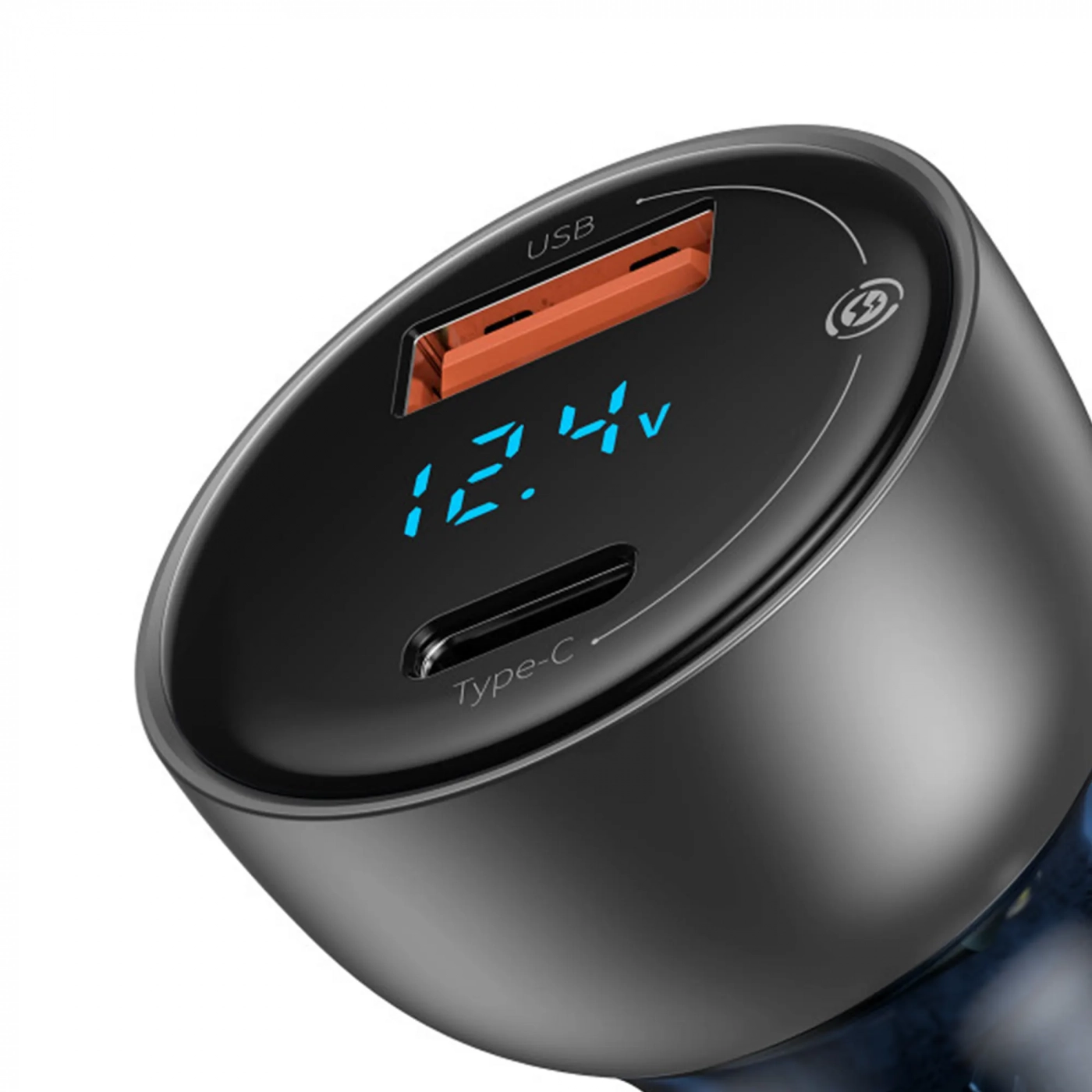 Купить Автомобильное зарядное устройство Baseus Particular Digital Display QC+PPS Dual Quick Charger Car Charger 65W Shallow tarnish - фото 4