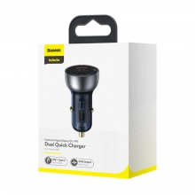 Купить Автомобильное зарядное устройство Baseus Particular Digital Display QC+PPS Dual Quick Charger Car Charger 65W Shallow tarnish - фото 8