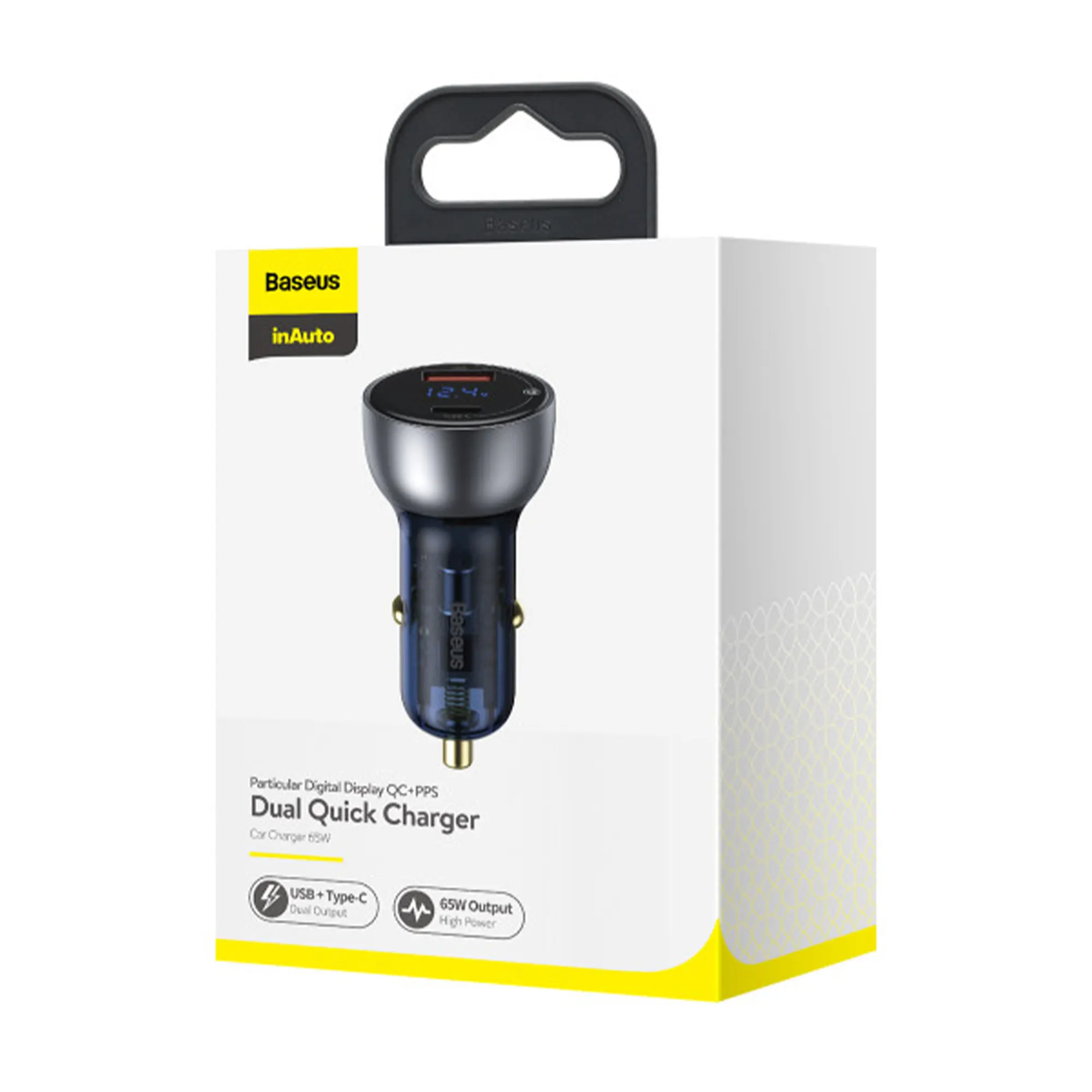 Купить Автомобильное зарядное устройство Baseus Particular Digital Display QC+PPS Dual Quick Charger Car Charger 65W Shallow tarnish - фото 8