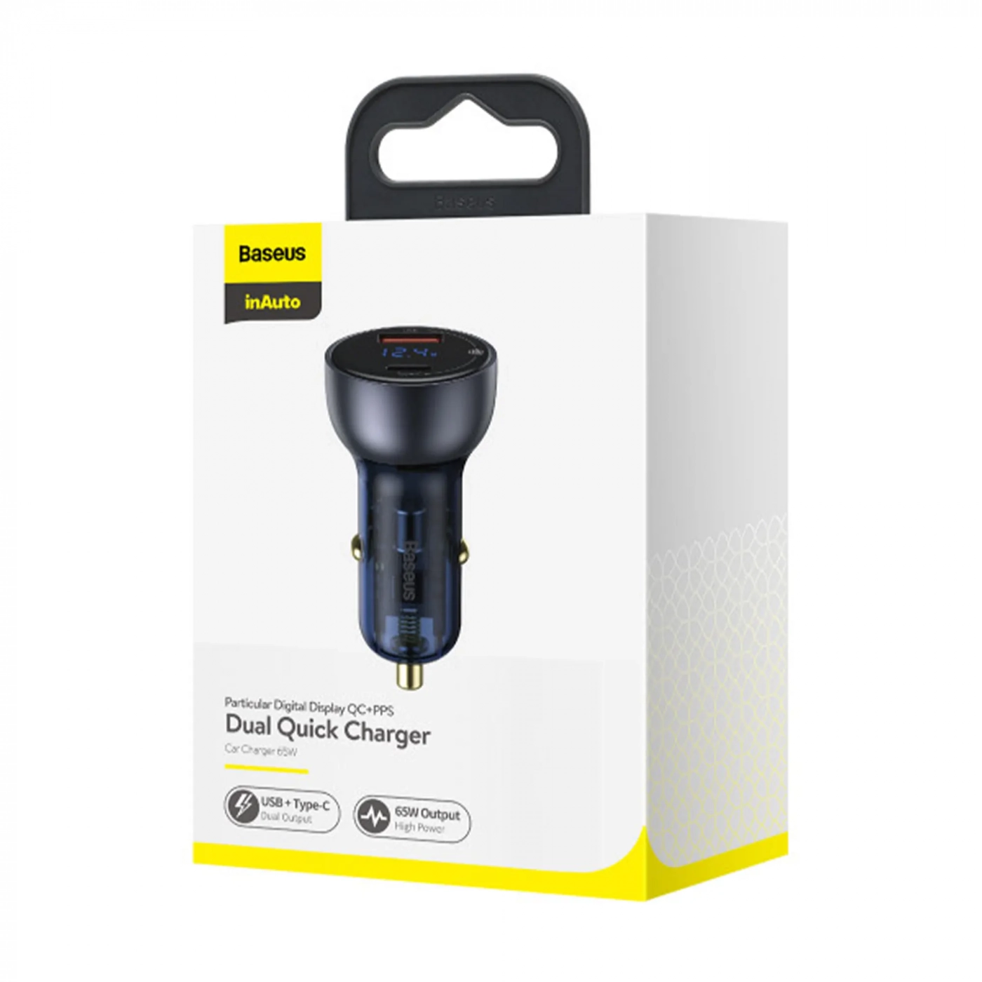 Купить Автомобильное зарядное устройство Baseus Particular Digital Display QC+PPS Dual Quick Charger Car Charger 65W Dark Gray - фото 8