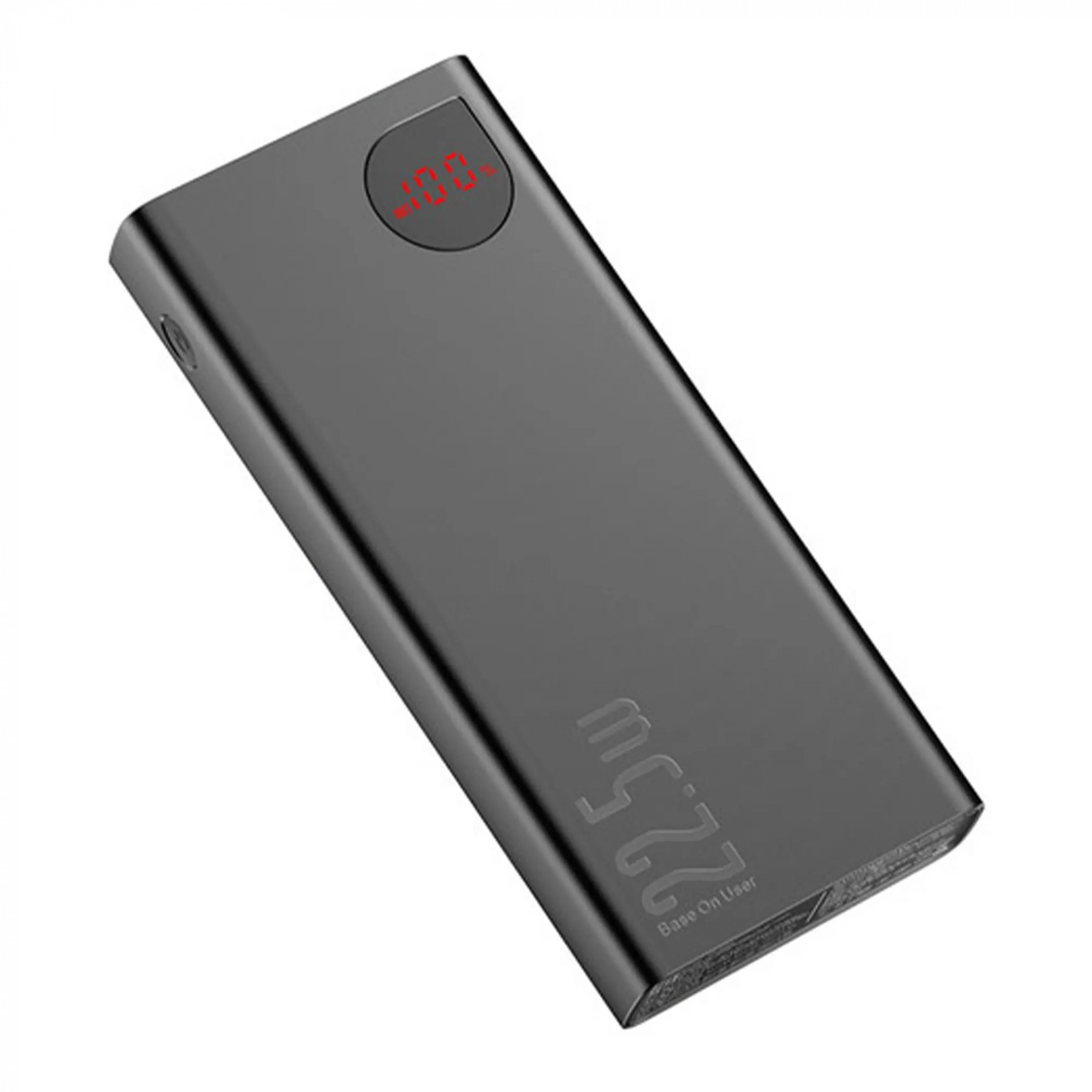 Купить Павербанк УМБ Baseus Adaman Metal Digital Display Quick Charge Power Bank 20000mAh 22.5W (2021 Editon) Black Overseas Edition With Simple Series Charging Cable USB to Type-C 3A 0.3m Black - фото 1