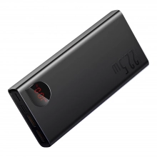 Купить Павербанк УМБ Baseus Adaman Metal Digital Display Quick Charge Power Bank 20000mAh 22.5W (2021 Editon) Black Overseas Edition With Simple Series Charging Cable USB to Type-C 3A 0.3m Black - фото 3