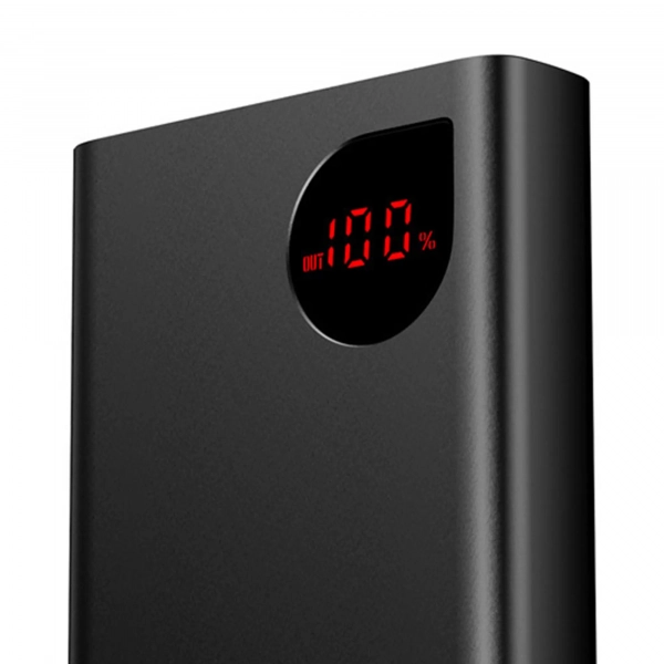 Купить Павербанк УМБ Baseus Adaman Metal Digital Display Quick Charge Power Bank 20000mAh 22.5W (2021 Editon) Black Overseas Edition With Simple Series Charging Cable USB to Type-C 3A 0.3m Black - фото 6
