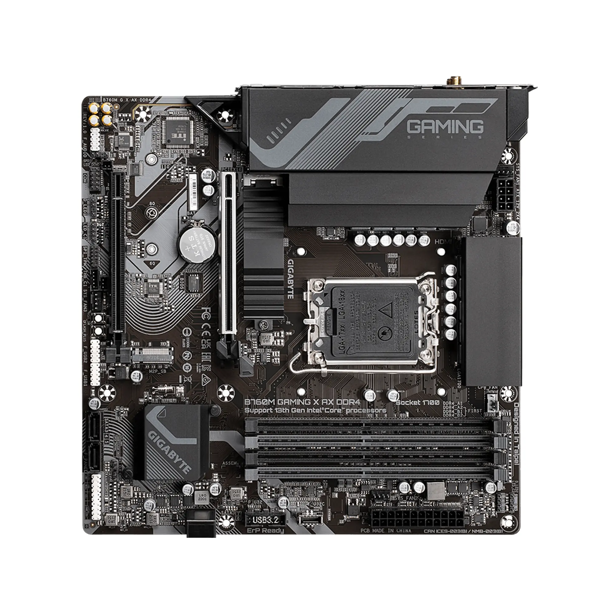 Купити Материнська плата GIGABYTE B760M GAMING X AX DDR4 - фото 4