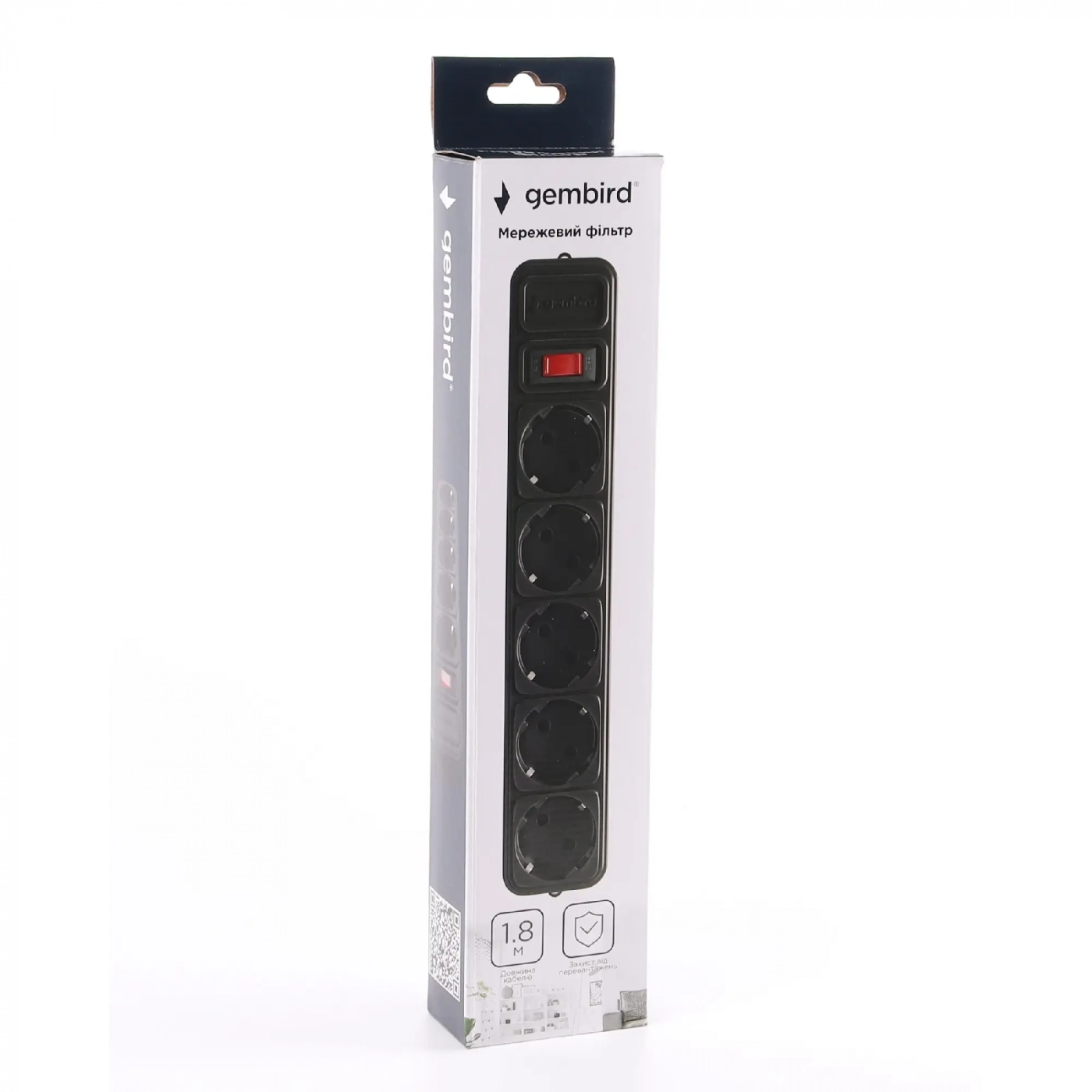 Купить Сетевой фильтр Gembird SPG5-G-6B 1.8 м, 5 розеток - фото 2