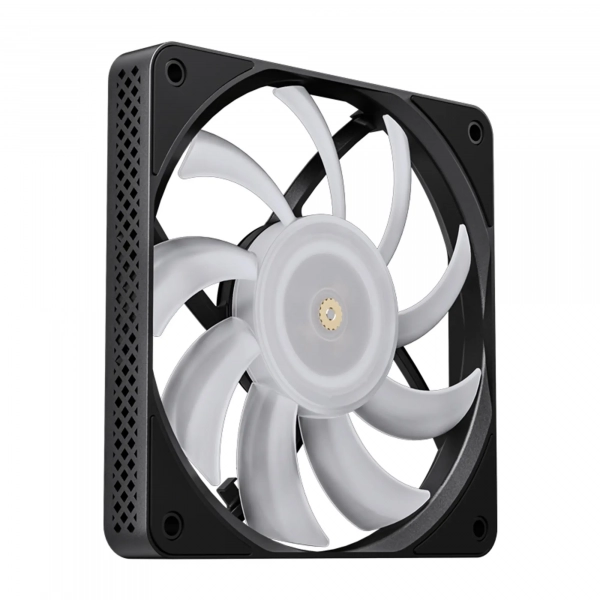 Купить Вентилятор JONSBO HF1215 Black RGB (120mm, 700-1800RPM, 29.7dB, 4pin+LED 3pin) - фото 6