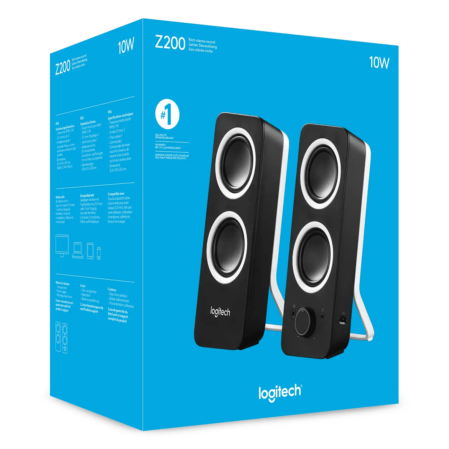 Купити Акустична система Logitech Z200 Black - фото 6