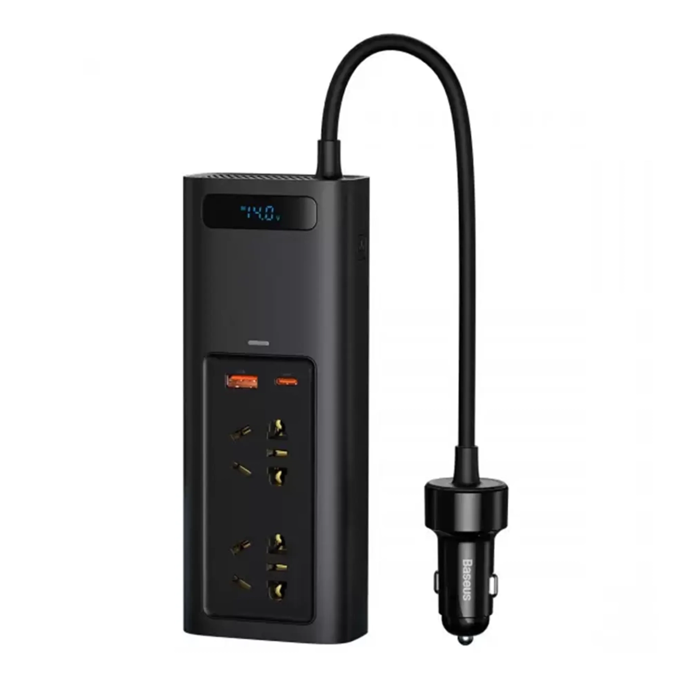 Купити Автомобільний інвертор BASEUS In Car Inverter 150W CN/EU Black - фото 1