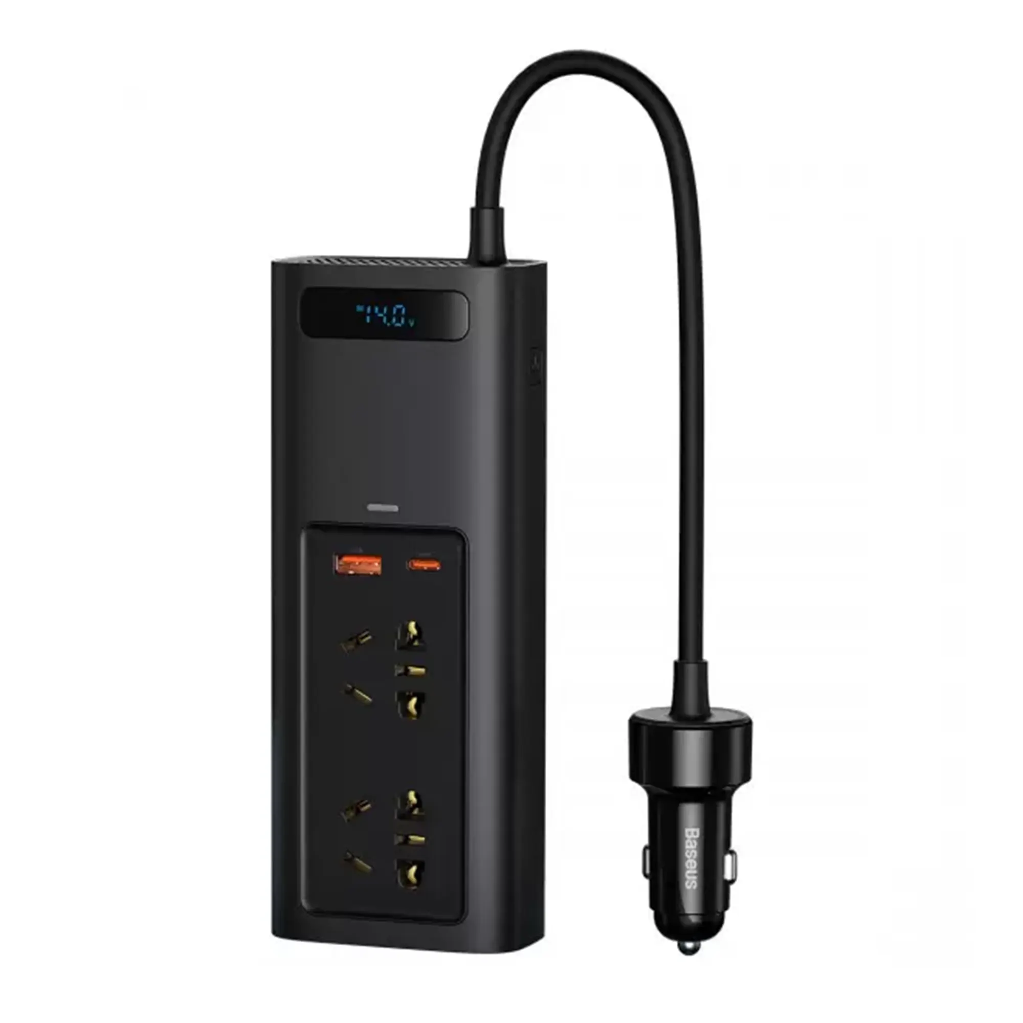 Купити Автомобільний інвертор BASEUS In Car Inverter 150W CN/EU Black - фото 1