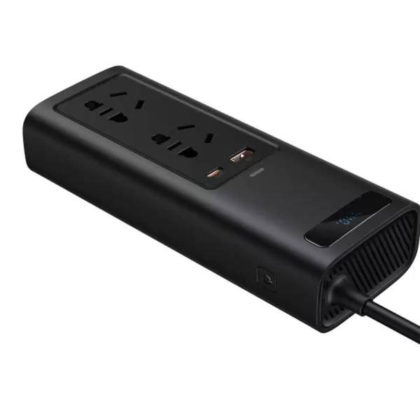 Купити Автомобільний інвертор BASEUS In Car Inverter 150W CN/EU Black - фото 3