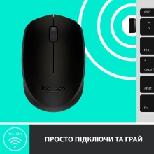 Купити Миша Logitech M171 Black/Grey - фото 6
