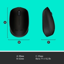 Купити Миша Logitech M171 Black/Grey - фото 9