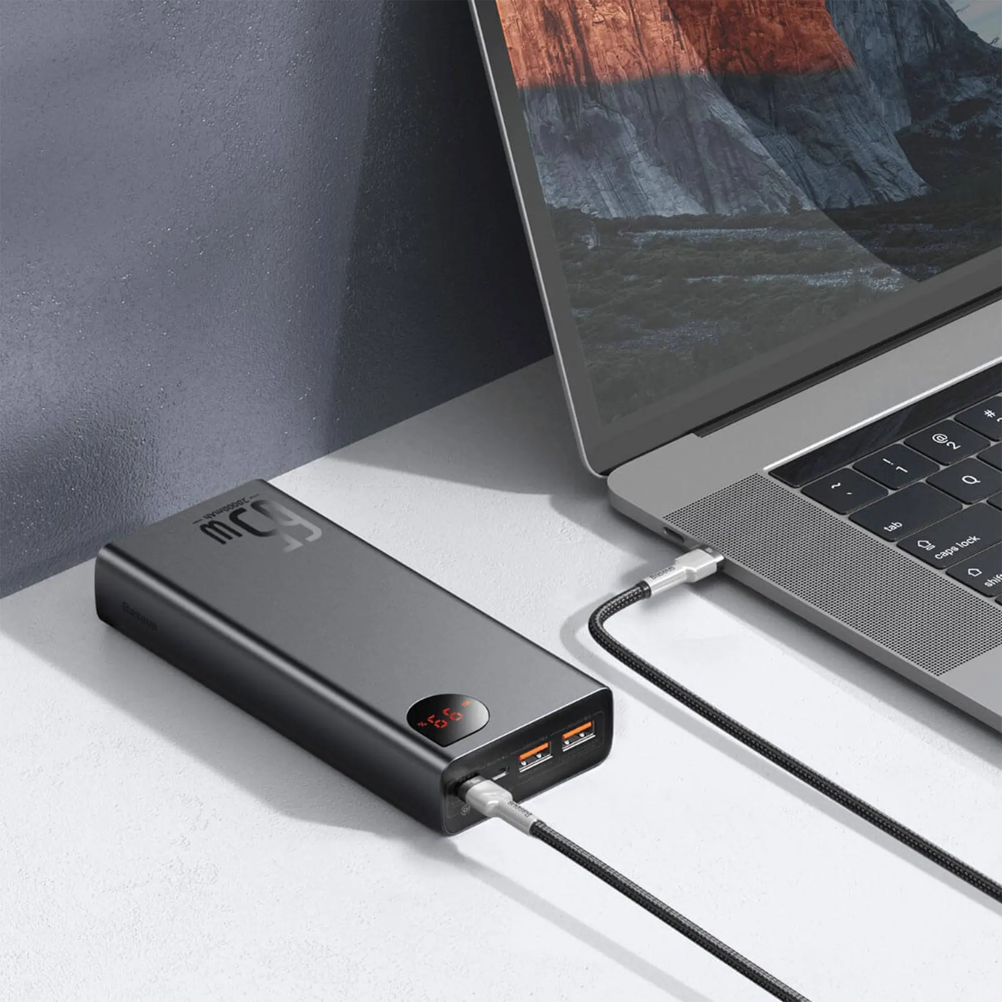 Купить Павербанк УМБ Baseus Adaman Metal Digital Display 65W 20000 mAh - фото 8