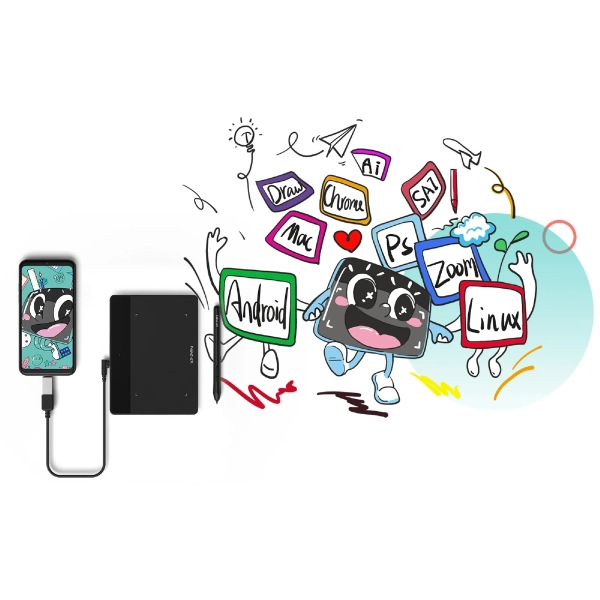 Купить Графический планшет XP-Pen Deco Fun S Black - фото 4