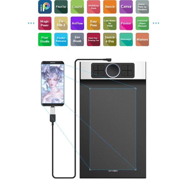 Купить Графический планшет XP-Pen Deco Pro S - фото 9