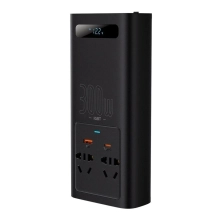 Купити Автомобільний інвертор Baseus IGBT Power Inverter 300W 220V CN/EU Black - фото 2