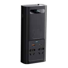 Купить Автомобильный инвертор Baseus Super Si Power Inverter 500W 220V CN/EU Black - фото 2