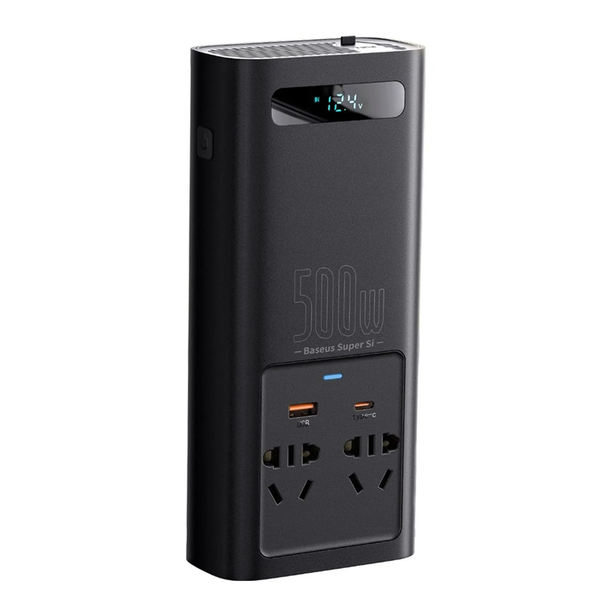 Купить Автомобильный инвертор Baseus Super Si Power Inverter 500W 220V CN/EU Black - фото 2