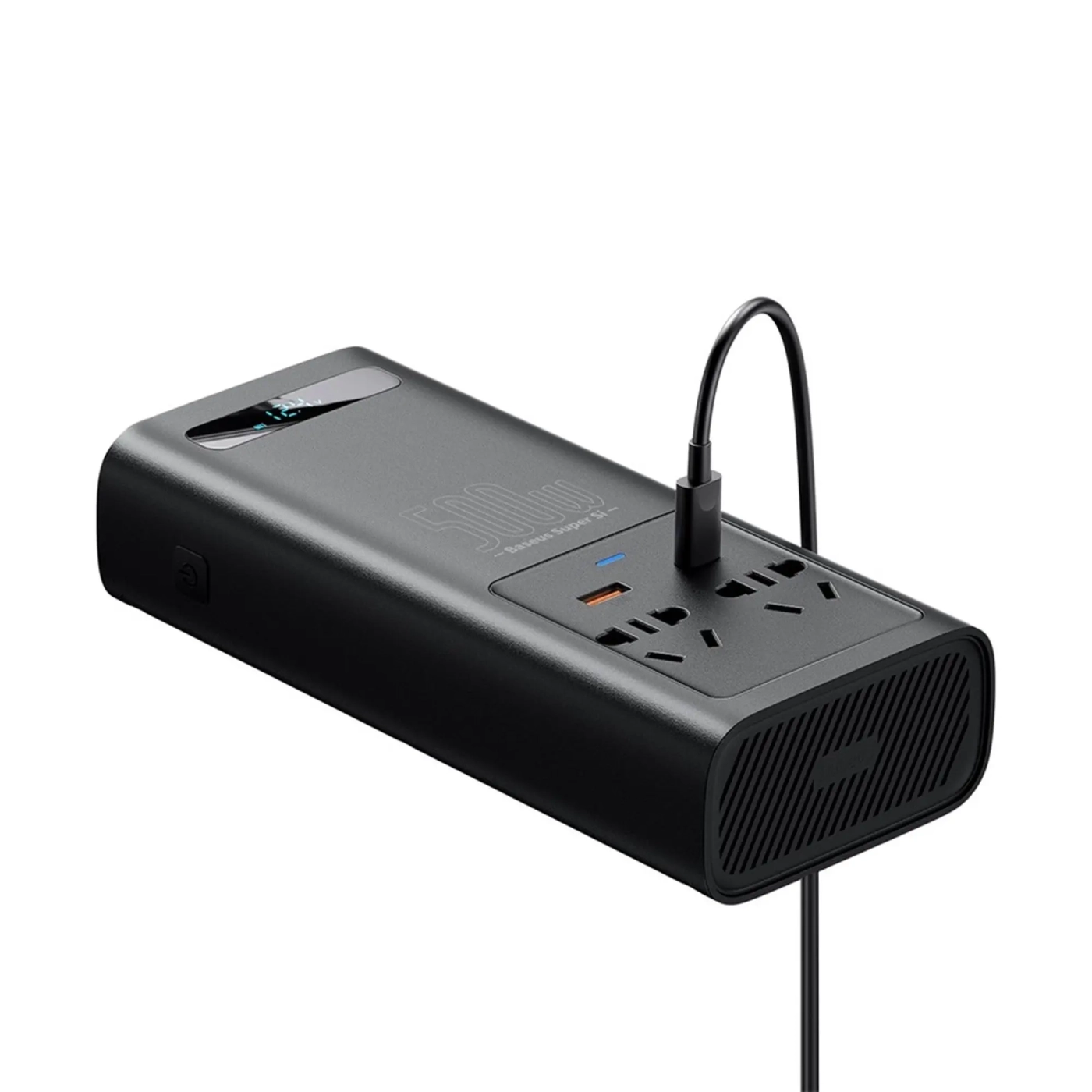 Купить Автомобильный инвертор Baseus Super Si Power Inverter 500W 220V CN/EU Black - фото 4