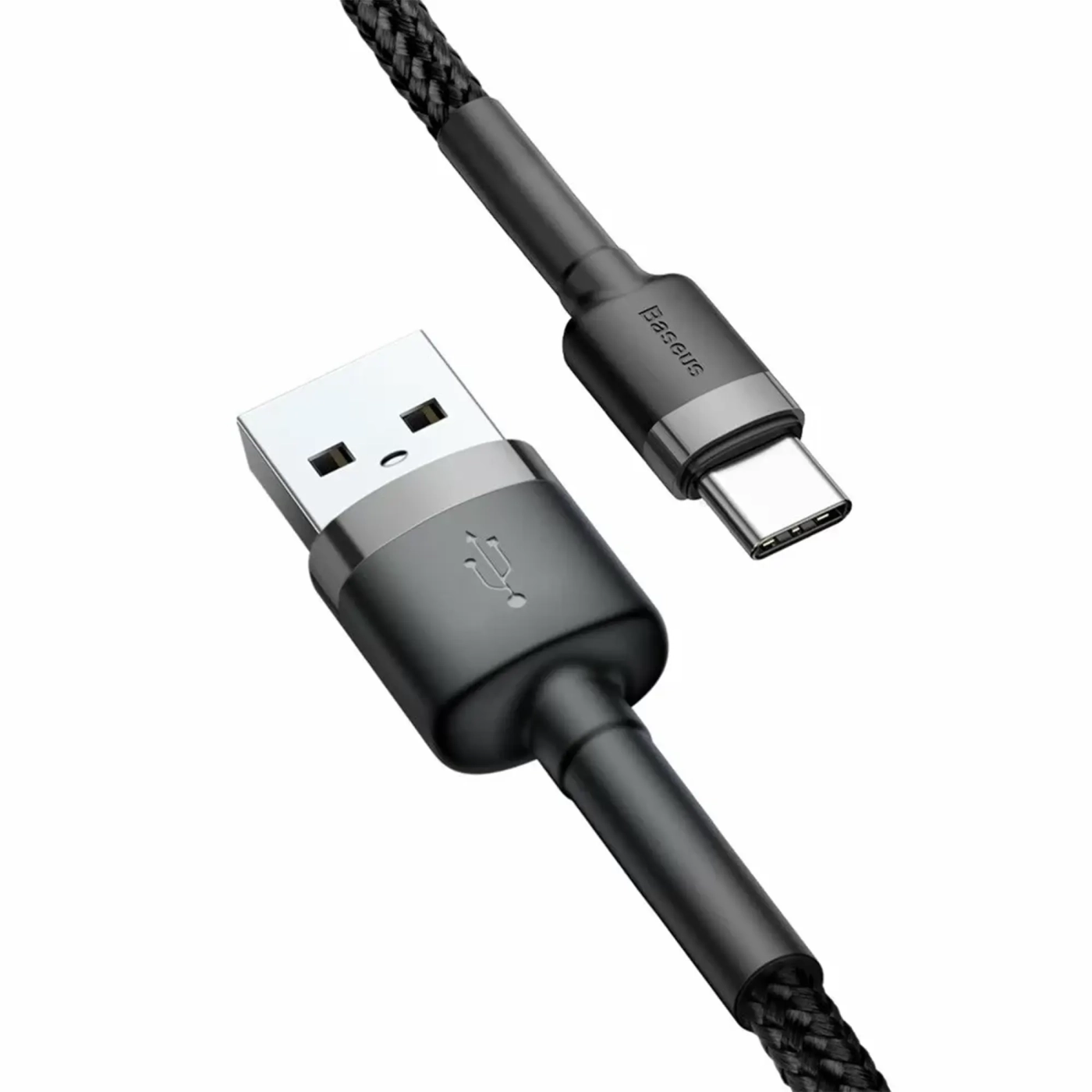 Купить Кабель Baseus Cafule Cable USB For Type-C 2A 2M Black/Grey - фото 2