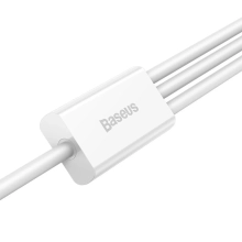 Купити Кабель Baseus Superior Series Fast Charging 3-in-1 (Micro USB+Lightning+Type-C) 3.5A (1.5m) White - фото 4