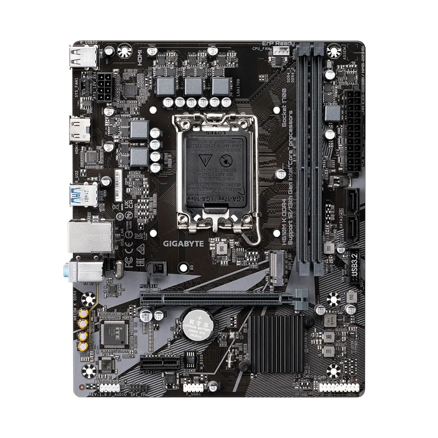 Купить Материнская плата GIGABYTE H610M K DDR4 - фото 2