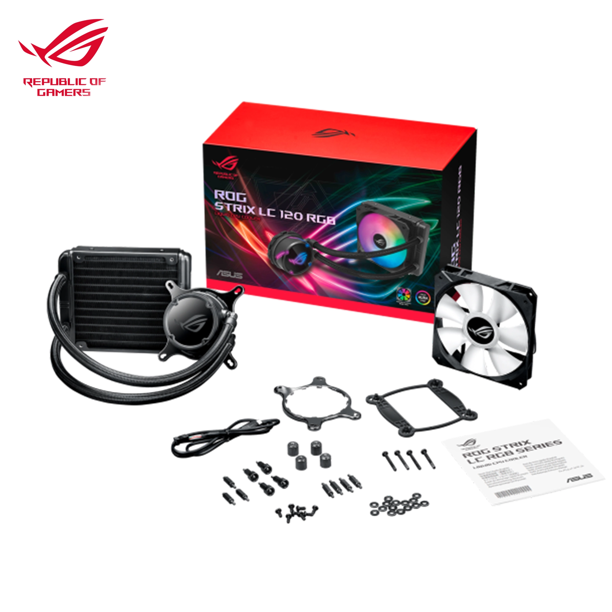 Купить Система жидкостного охлаждения ASUS ROG-STRIX-LC-120-RGB - фото 3