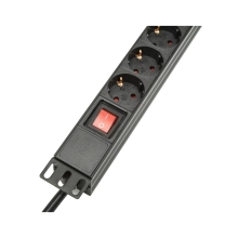 Купити Блок розеток Hypernet 8п 19'' 1.8 м з вимикачем (SPP8) - фото 3