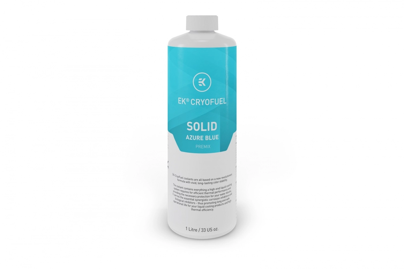 Купити Охолоджуюча рідина EKWB EK-CryoFuel Solid Azure Blue (Premix 1000mL) (3831109880357) - фото 1