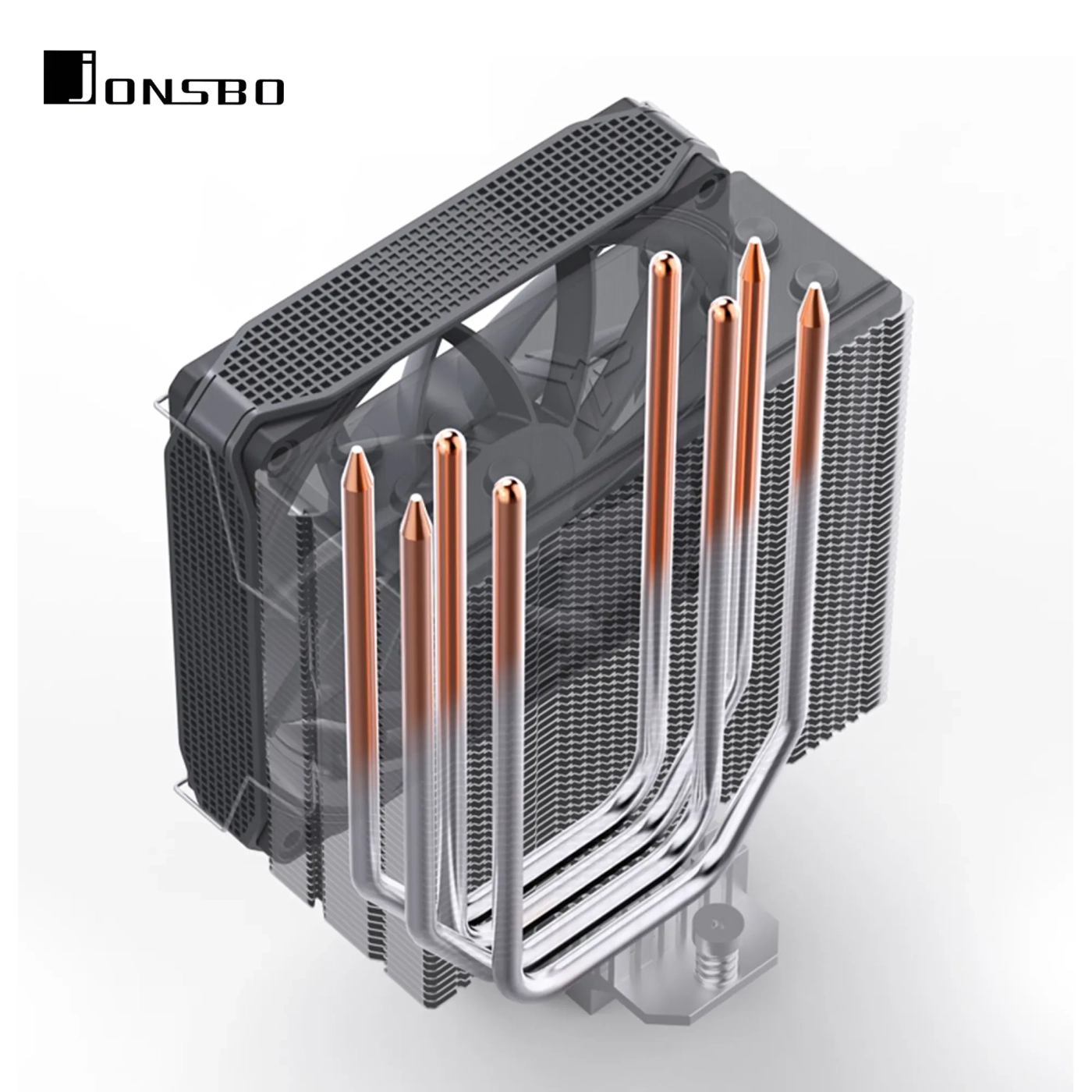 Купить Процессорный кулер JONSBO PISA A4 Gray (120mm/LGA 1700/1200/115X/AM4/AM5/250W/4Pin PWM) - фото 8