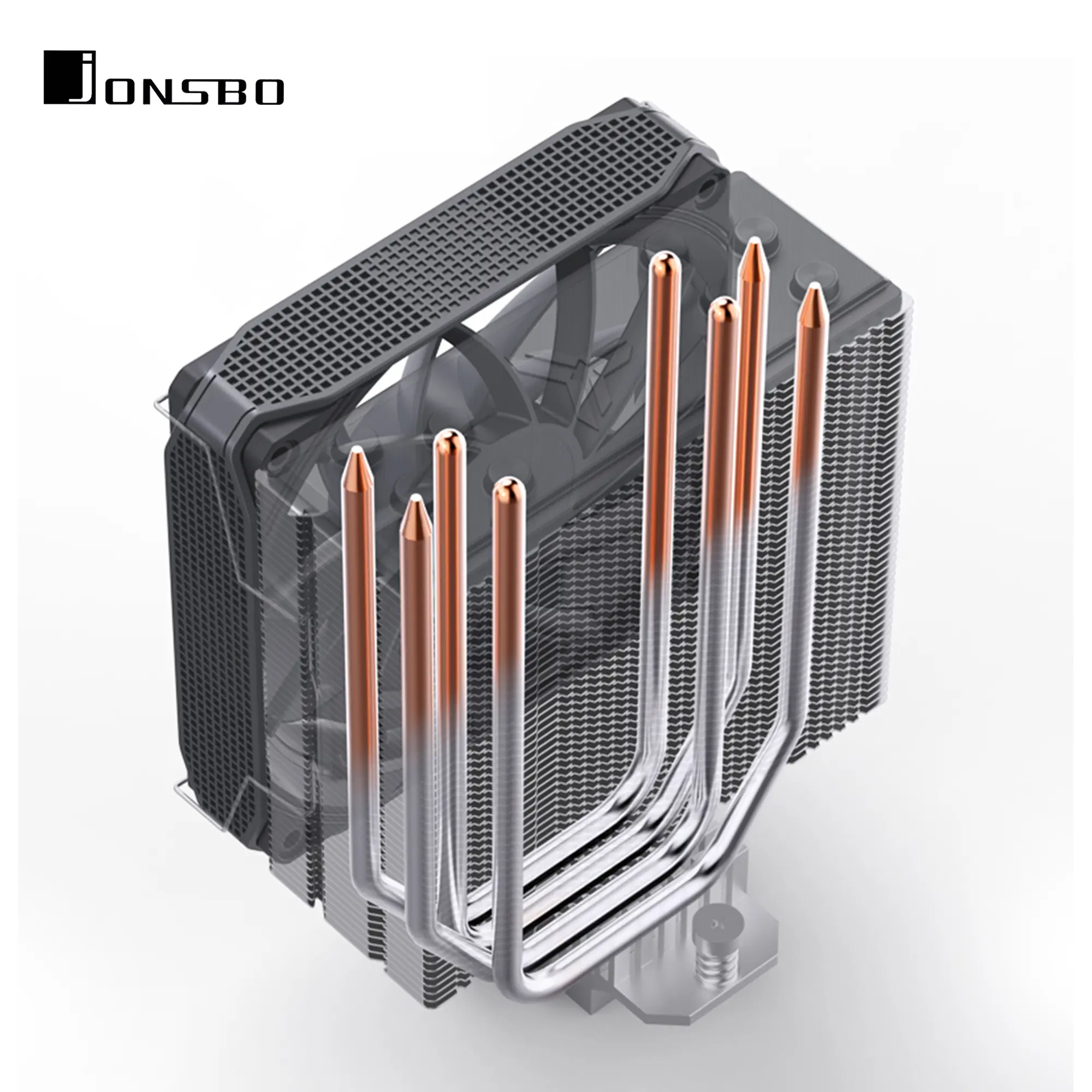 Купить Процессорный кулер JONSBO PISA A4 Gray (120mm/LGA 1700/1200/115X/AM4/AM5/250W/4Pin PWM) - фото 8