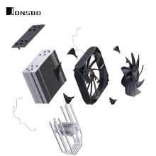 Купить Процессорный кулер JONSBO PISA A4 Gray (120mm/LGA 1700/1200/115X/AM4/AM5/250W/4Pin PWM) - фото 11