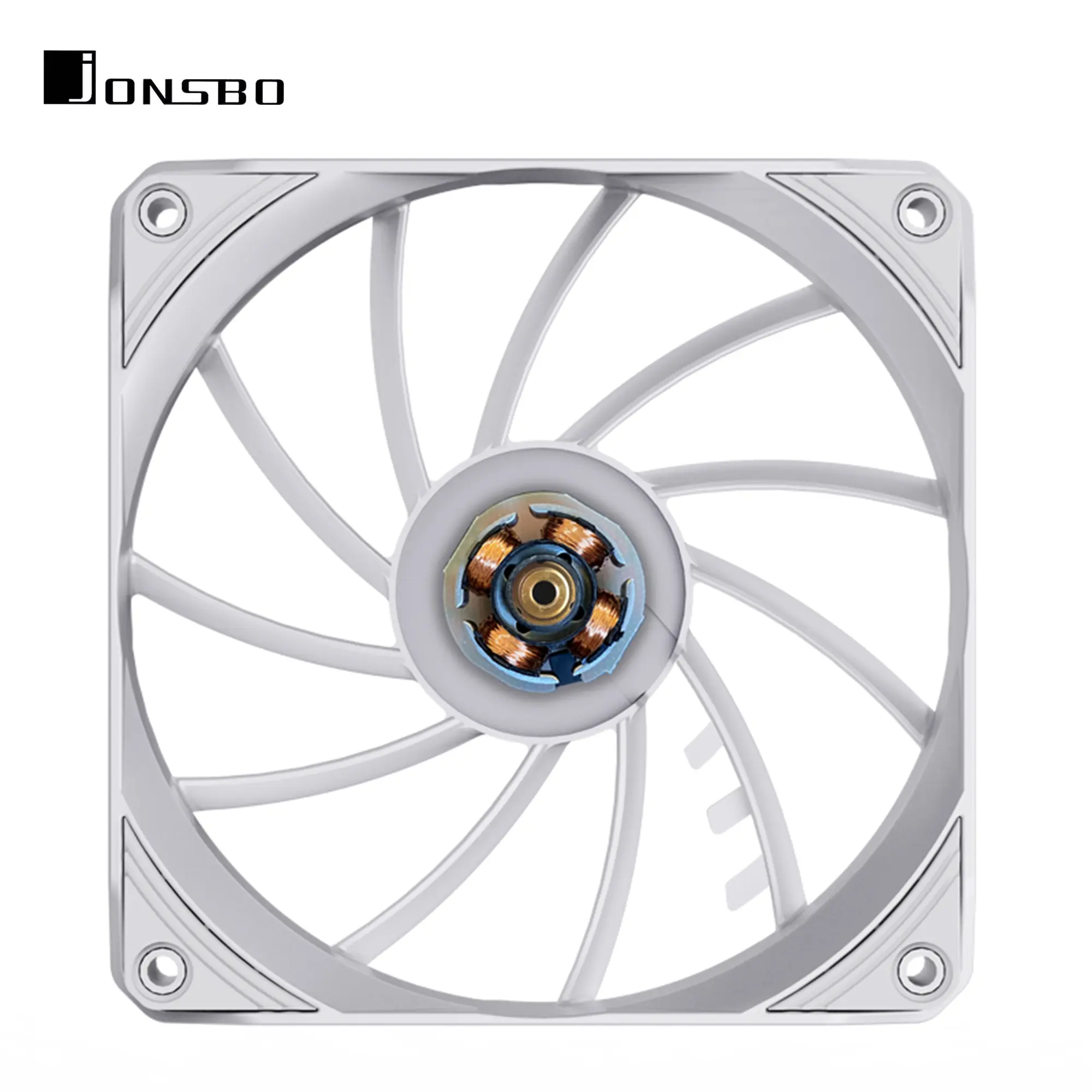 Купить Процессорный кулер JONSBO PISA A4 White (120mm/LGA 1700/1200/115X/AM4/AM5/250W/4Pin PWM) - фото 12