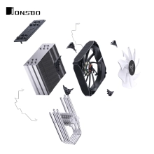 Купити Процесорний кулер JONSBO PISA A5 ARGB Gray (120mm/LGA 1700/1200/115X/AM4/AM5/265W/4Pin PWM) - фото 8