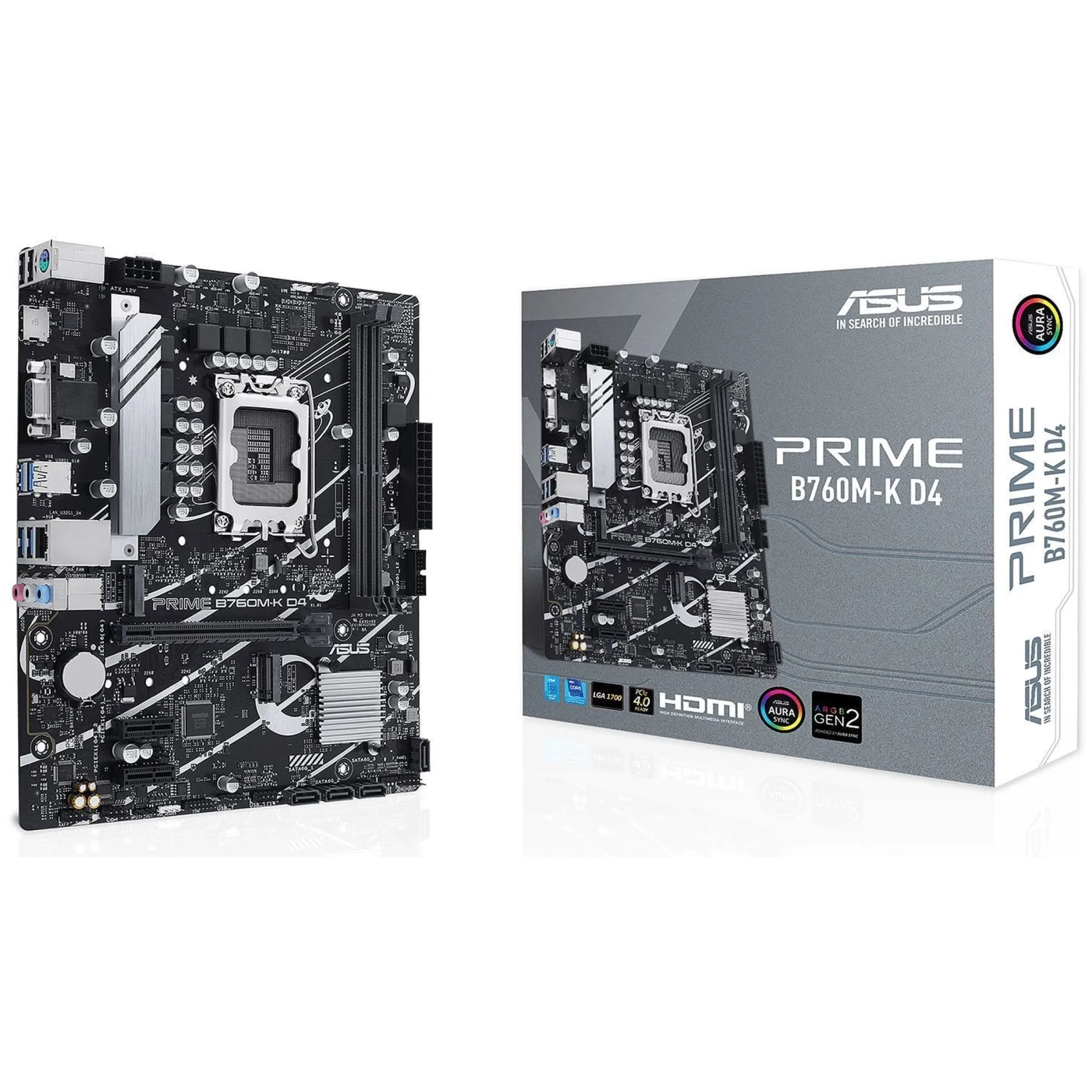 Купить Материнская плата ASUS PRIME B760M-K D4 - фото 1