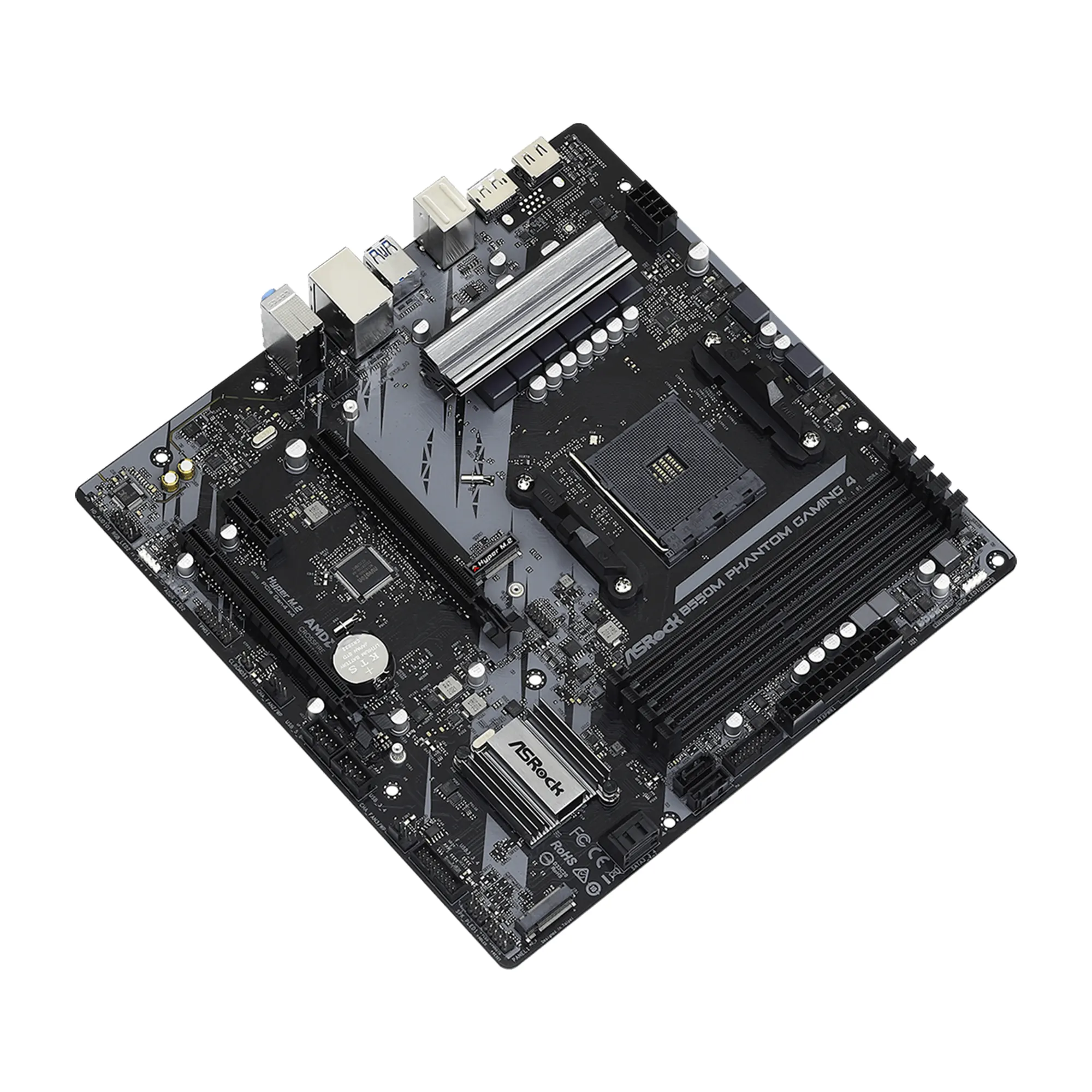 Купить Материнская плата ASRock B550M PHANTOM GAMING 4 (sAM4/B550/DDR4/mATX) - фото 3