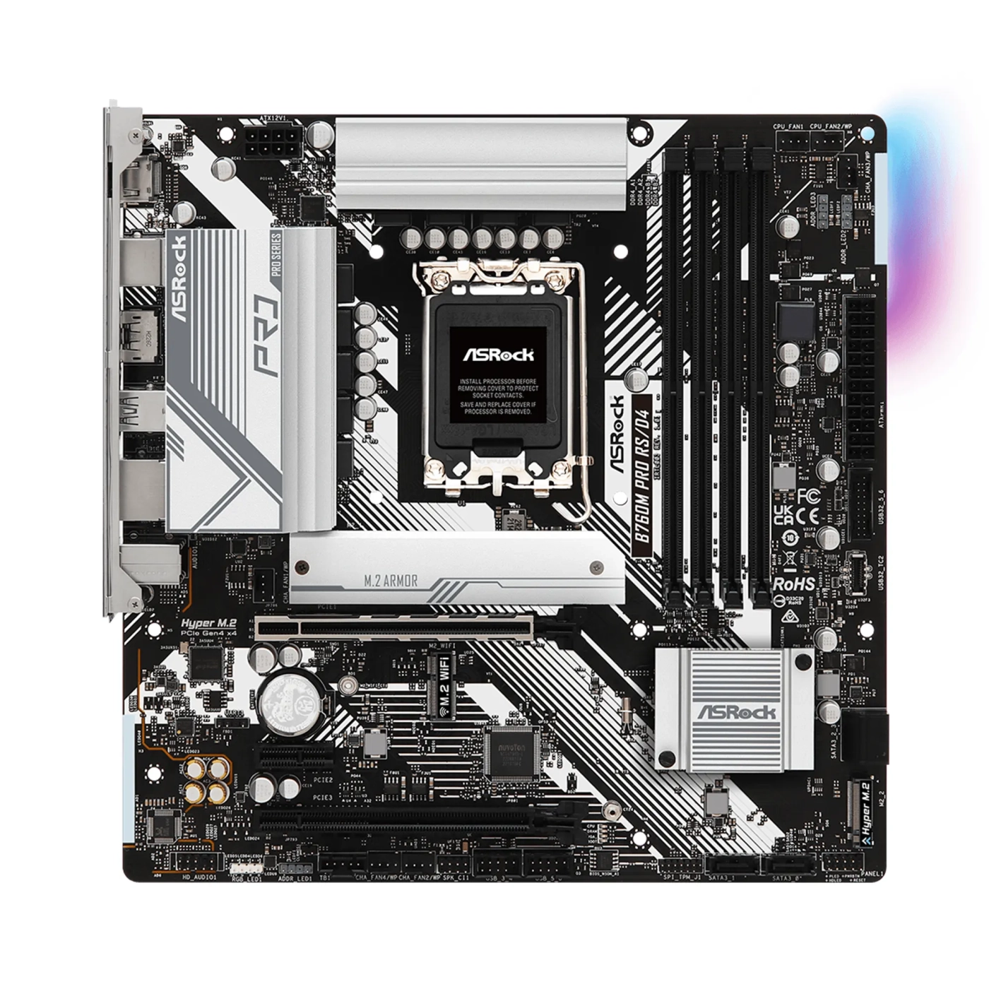 Купити Материнська плата ASRock B760M PRO RS/D4 (s1700/B760/DDR4/mATX) - фото 2