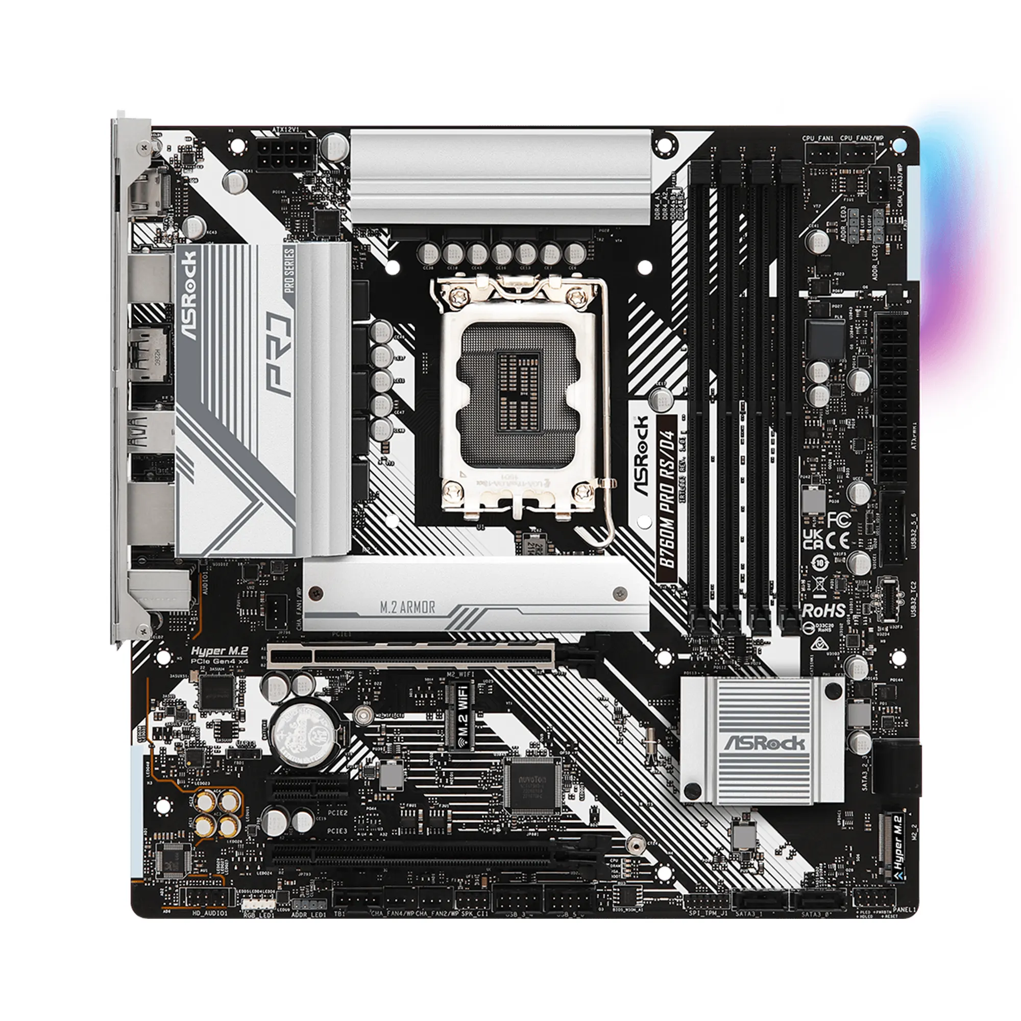 Купити Материнська плата ASRock B760M PRO RS/D4 (s1700/B760/DDR4/mATX) - фото 3