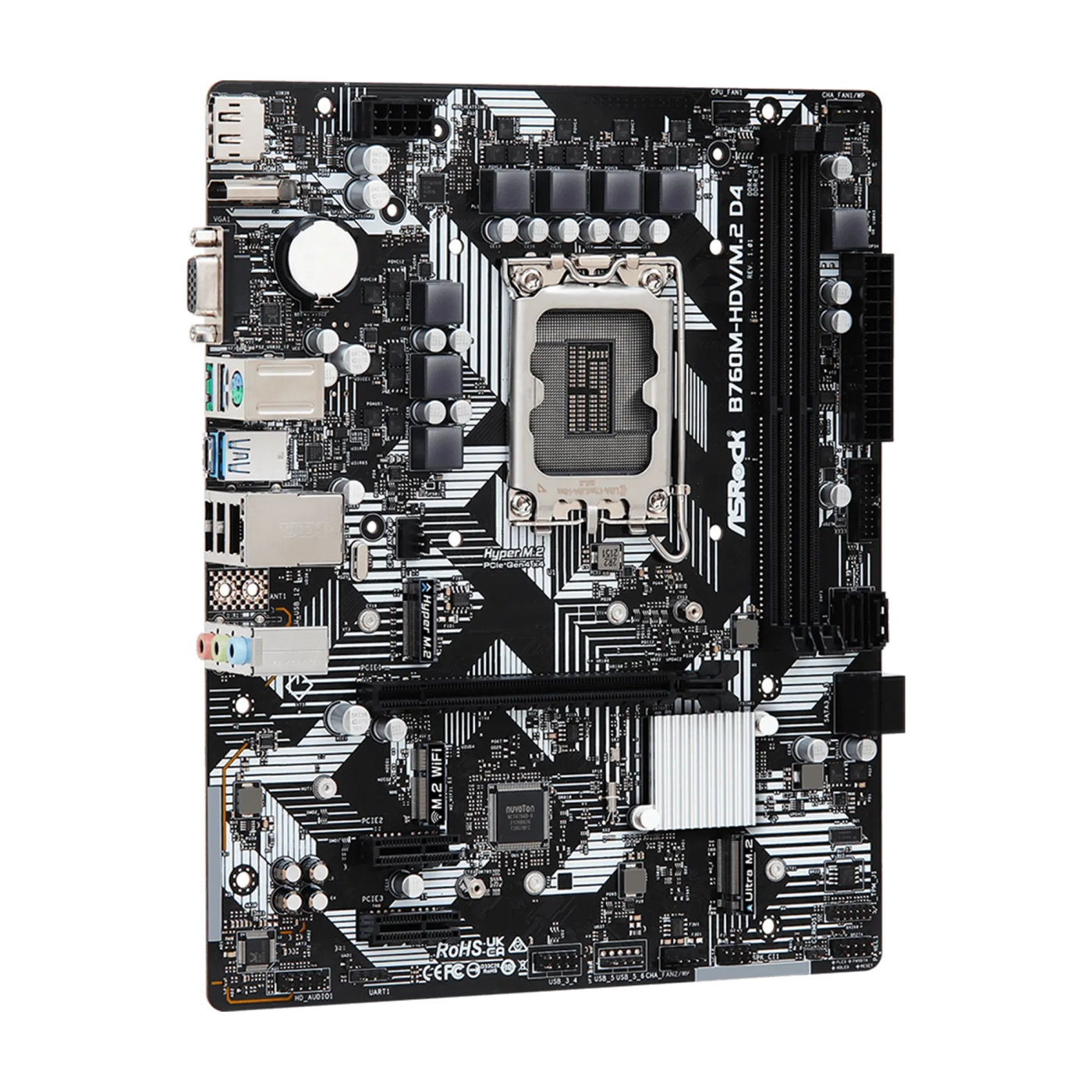 Купить Материнская плата ASRock B760M-HDV/M.2 D4 (s1700/B760/DDR4/mATX) - фото 1