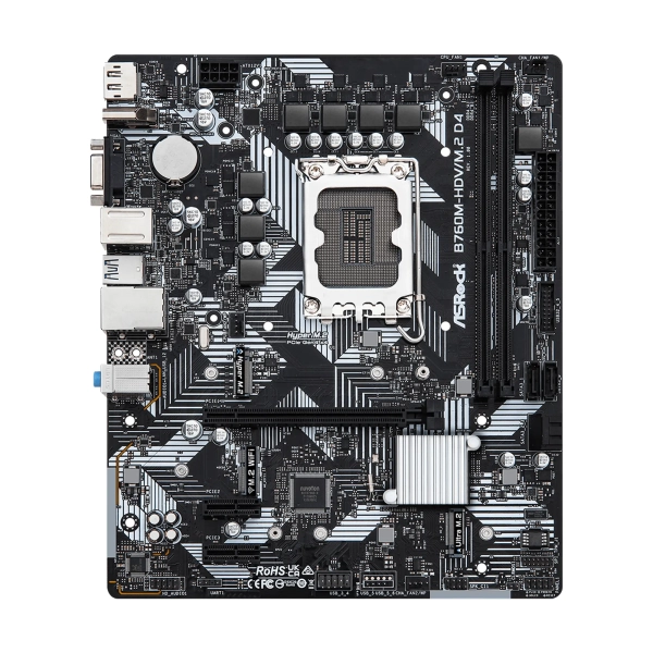 Купить Материнская плата ASRock B760M-HDV/M.2 D4 (s1700/B760/DDR4/mATX) - фото 2