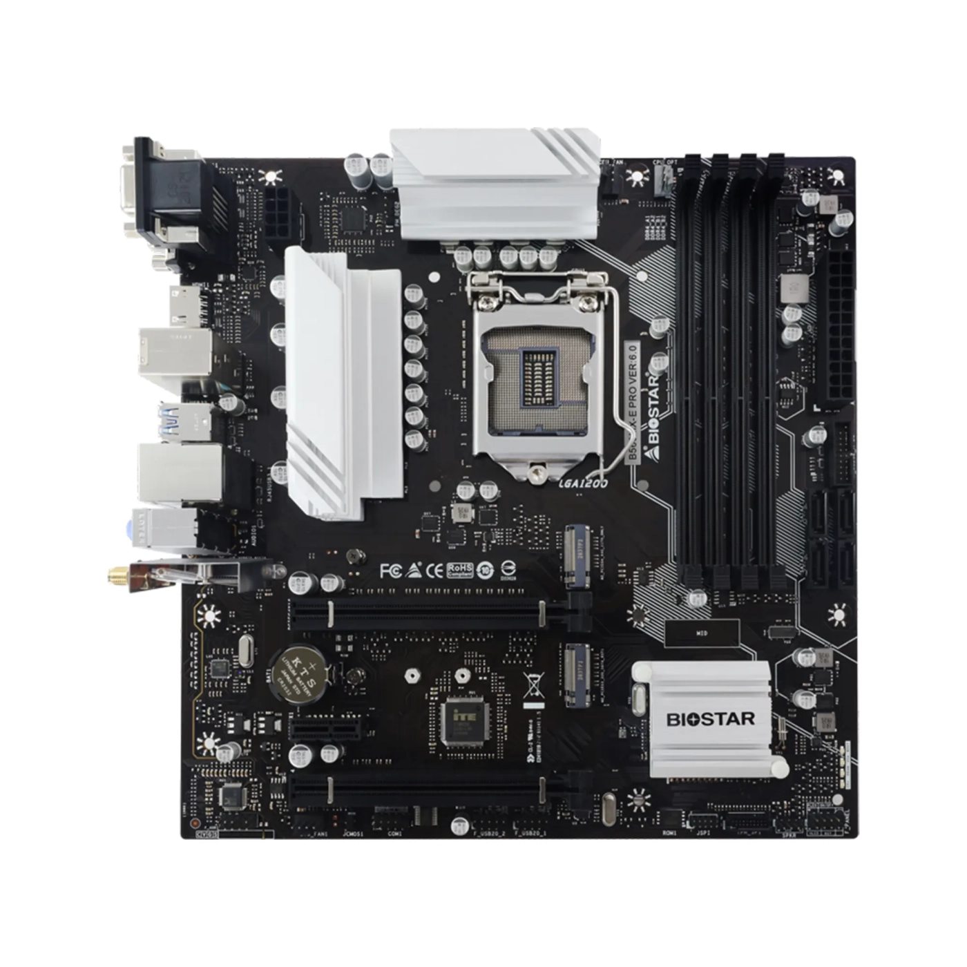 Купить Материнскaя плата BIOSTAR B560MX-E PRO (s1200/B560/DDR4/mATX) - фото 1