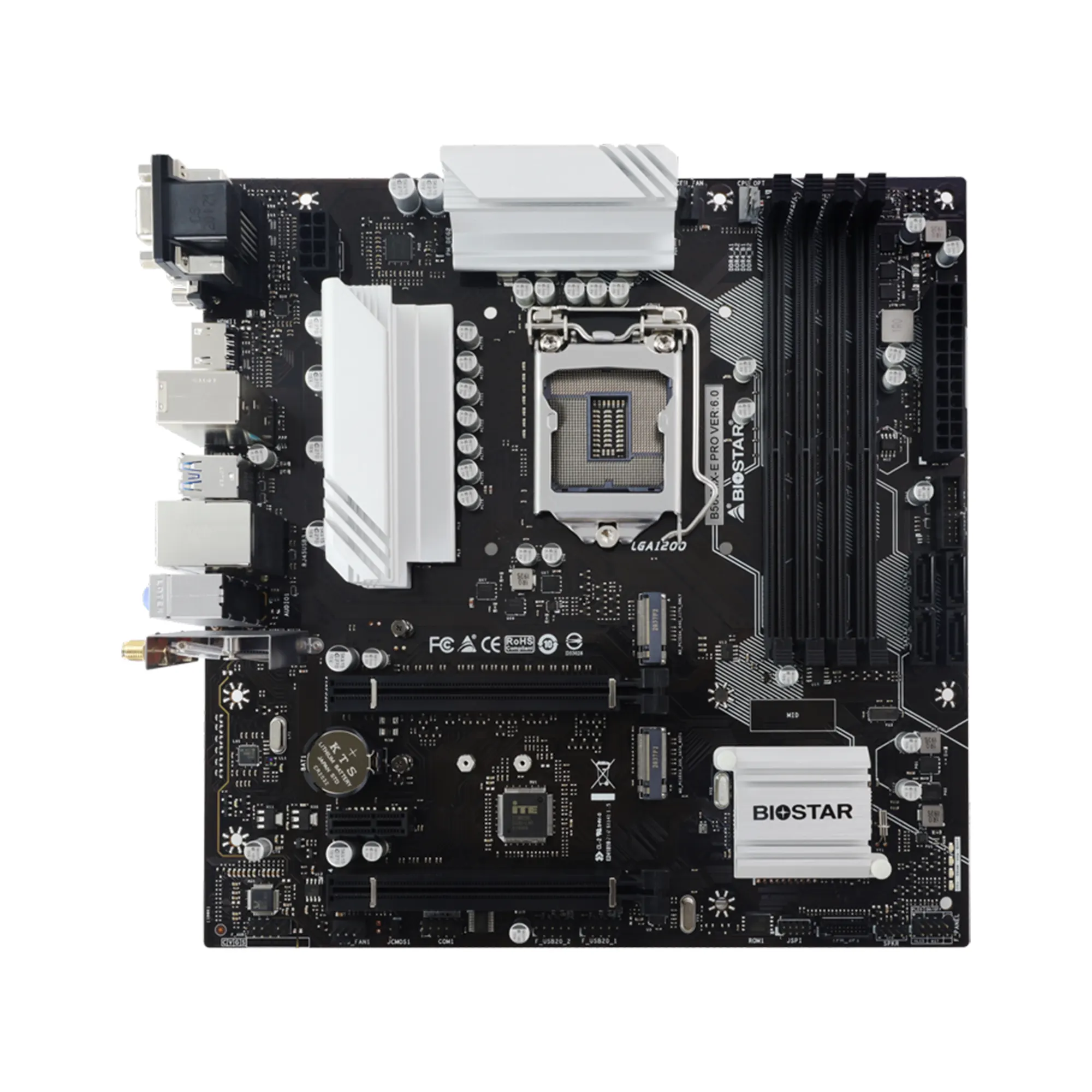 Купить Материнскaя плата BIOSTAR B560MX-E PRO (s1200/B560/DDR4/mATX) - фото 1